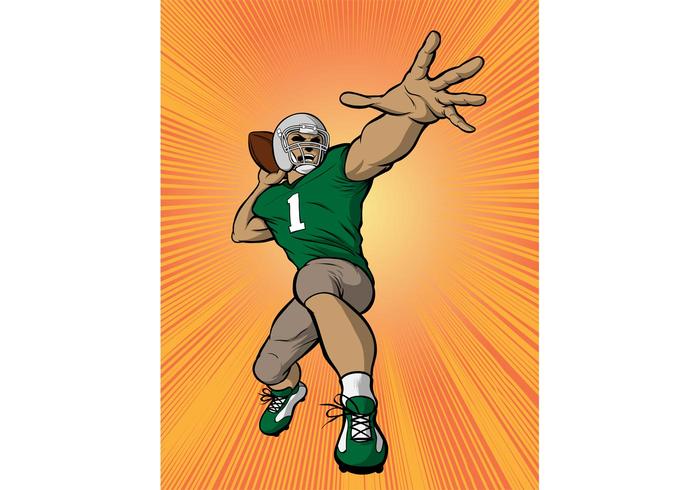 Football Quarterback Vector Football Quarterback Vector