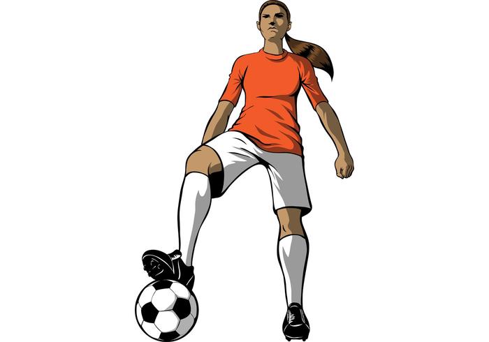 Soccer Girl Vector Soccer Girl Vector