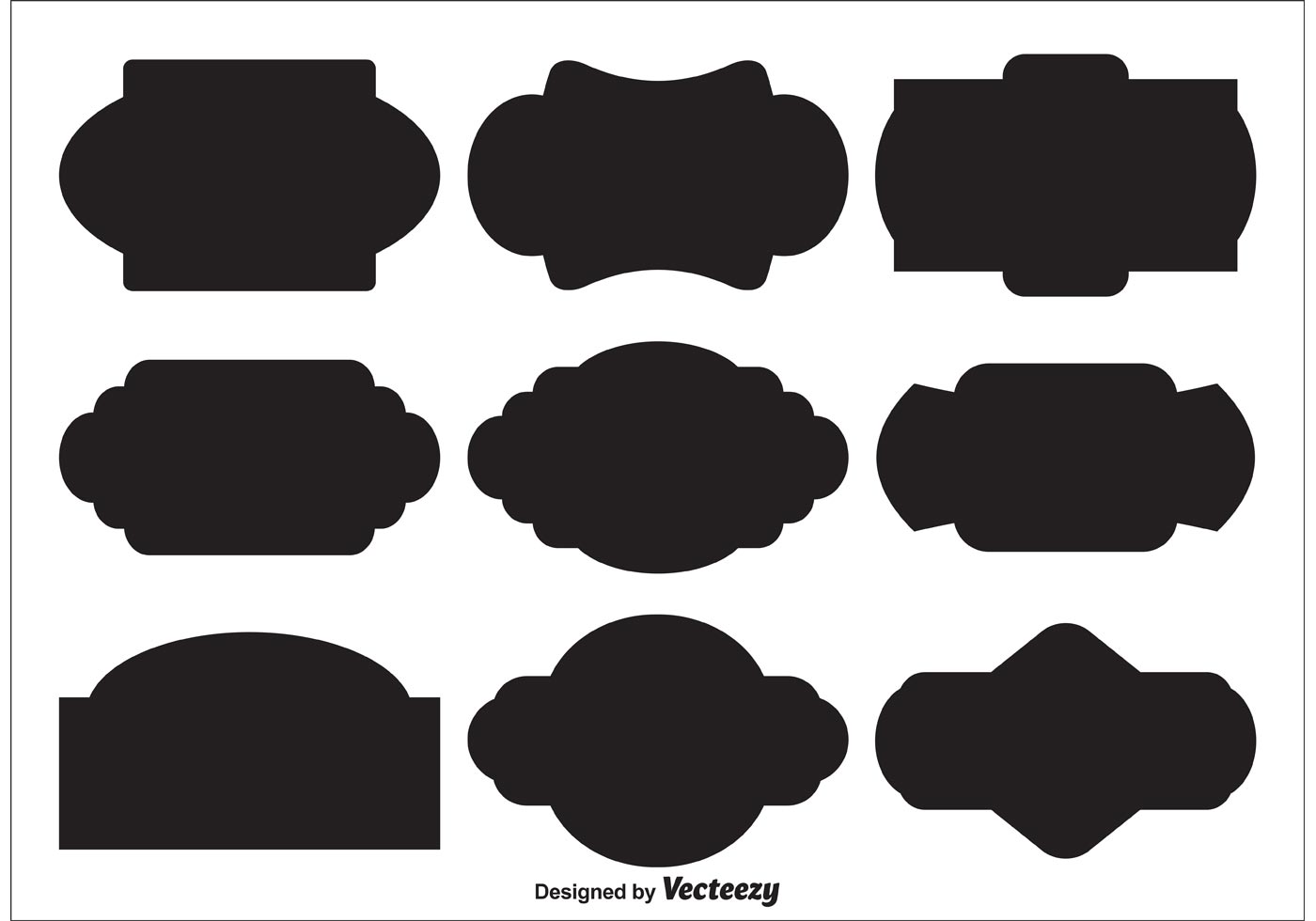 vector label shapes