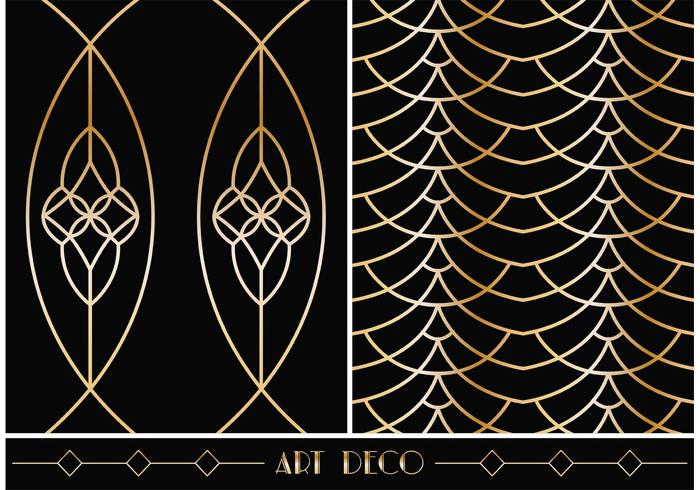 Art Deco Geometric Vector Patterns