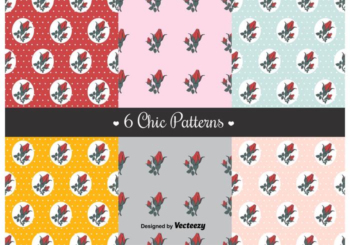 Patrones de Shabby Chic gratuitos vector