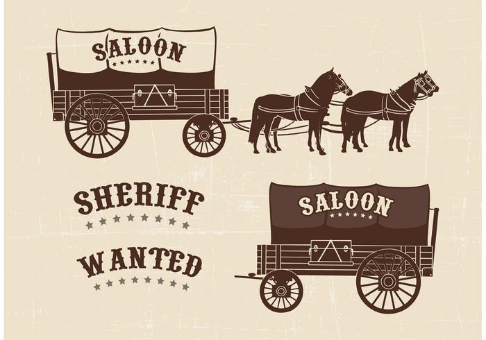 Free Covered Wagon Vector