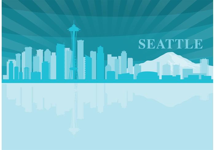 Paisaje de Seattle vector