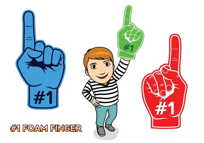 1 Foam Finger vector