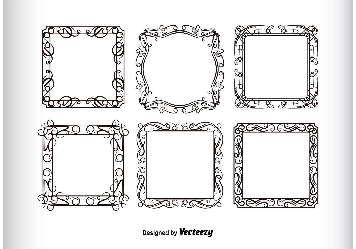 Vintage Frames Silhouettes 85672 Vector Art at Vecteezy