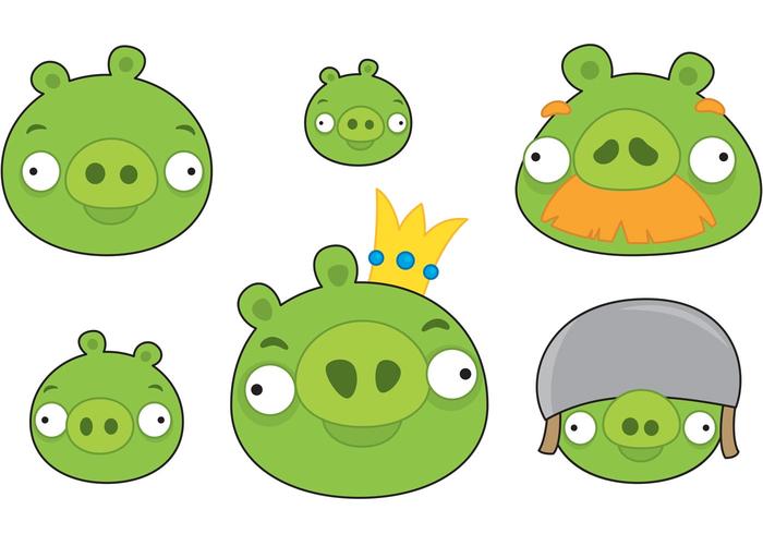 Dibujos animados Piggies vector