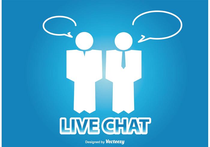 Live Chat Illustration vector