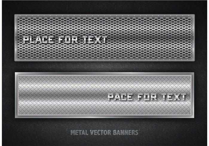 Vector Metal Banners