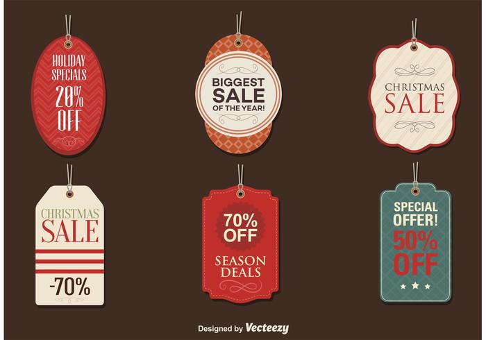 Sale Season Tags  vector