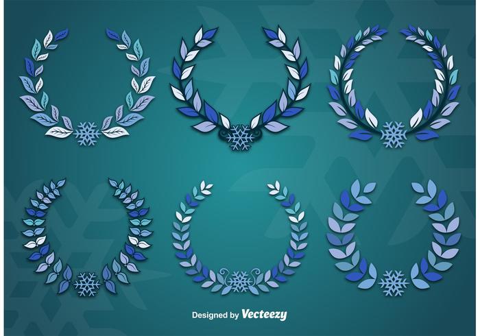 Winter Wreaths vector