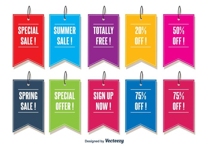 Promotional Vector Tags
