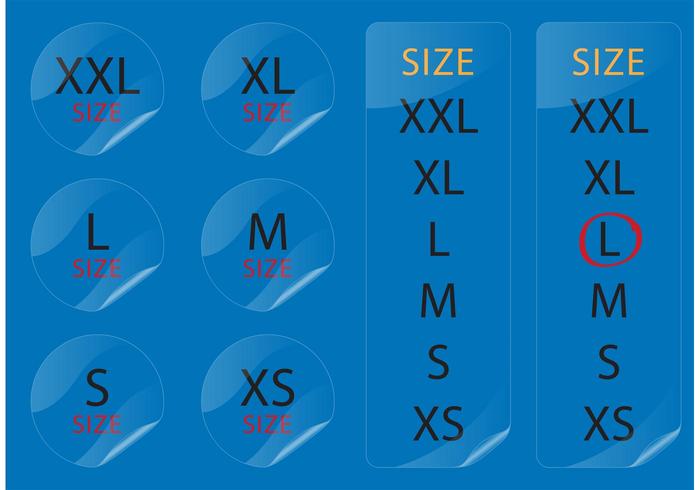 Measurement Stickers vector