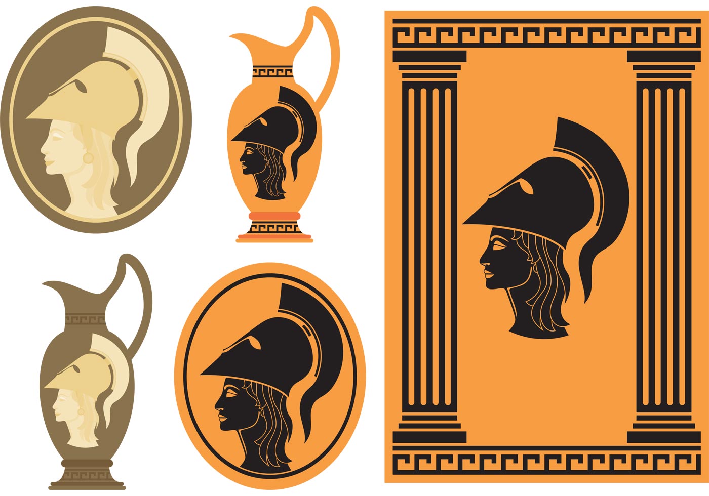 Athena Greek Goddess - Download Free Vectors, Clipart Graphics & Vector Art