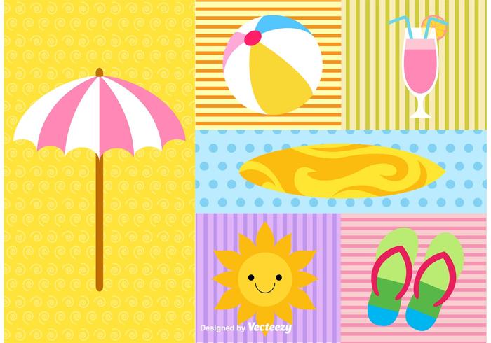Summer  Beach Elements vector