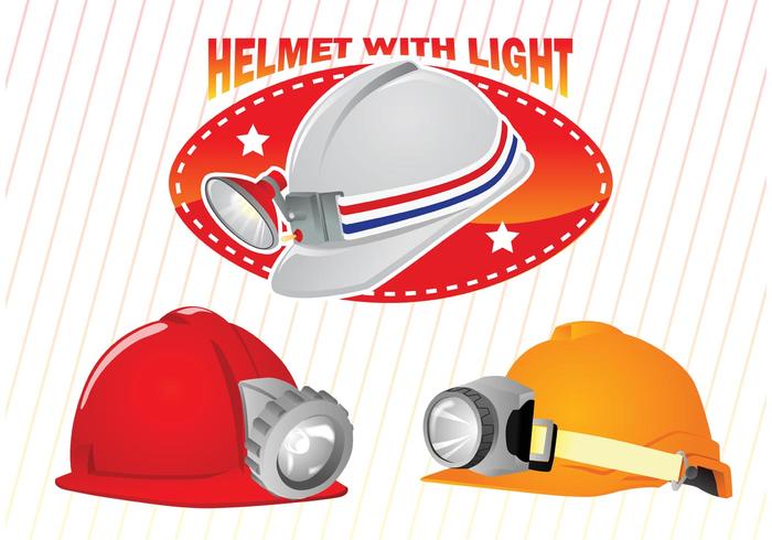 Helmet with Light Vectors Helmet with Light Vectors