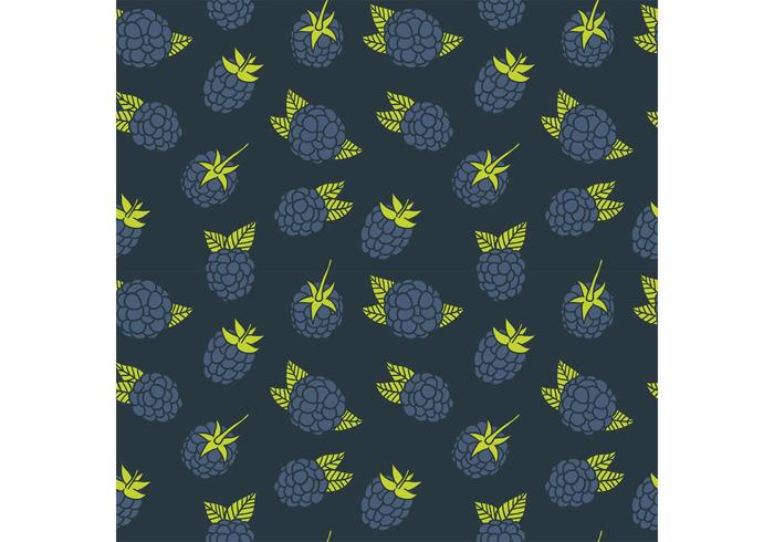 Free Black Berry Pattern Vector