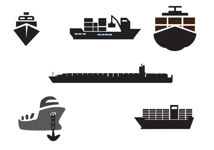 Container Ship Vectors 