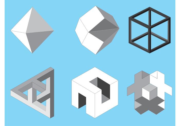 Free vector isometric icons