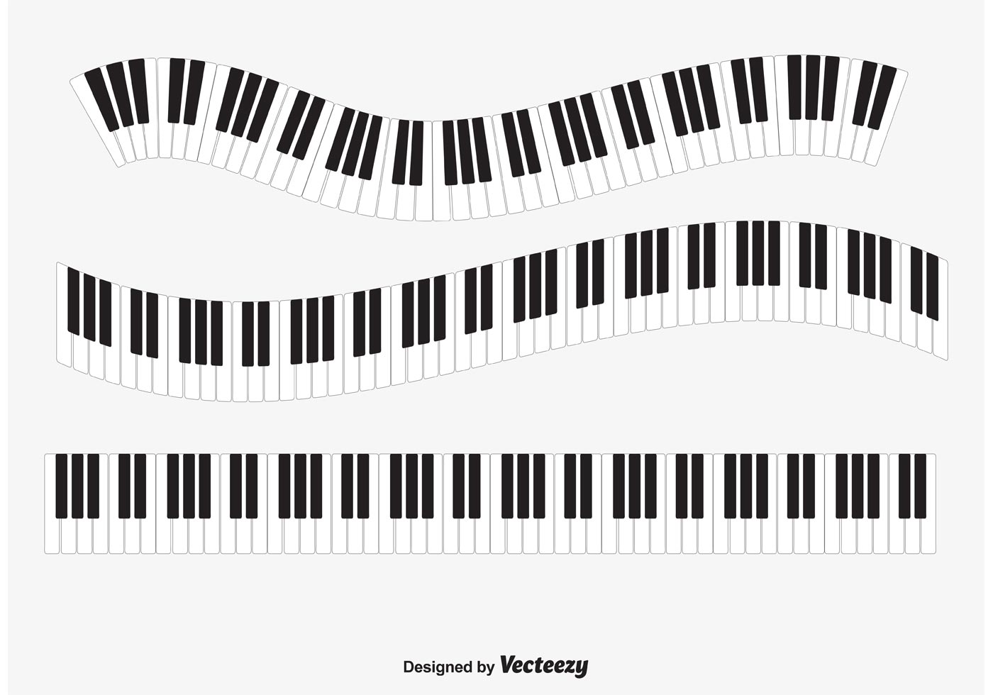 Download `Piano Keys Vector - Download Free Vector Art, Stock Graphics & Images