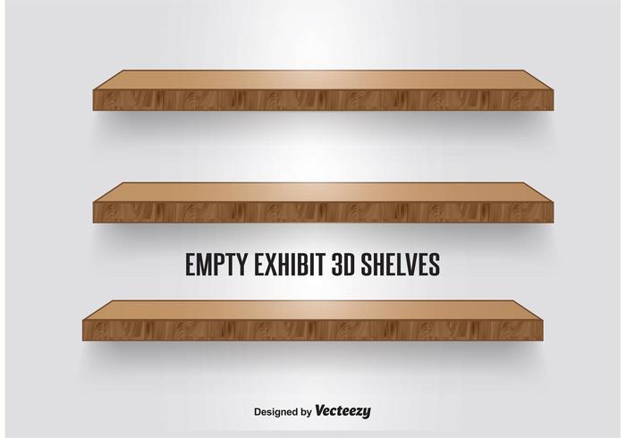 Wood Shelves vector