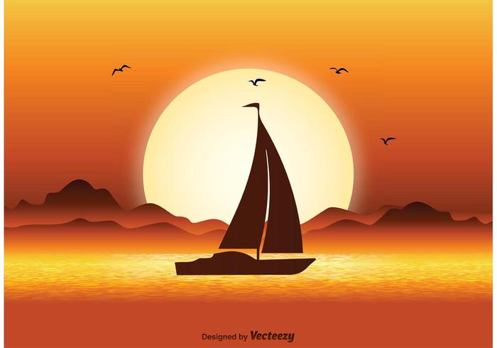 Sunset Illustration vector