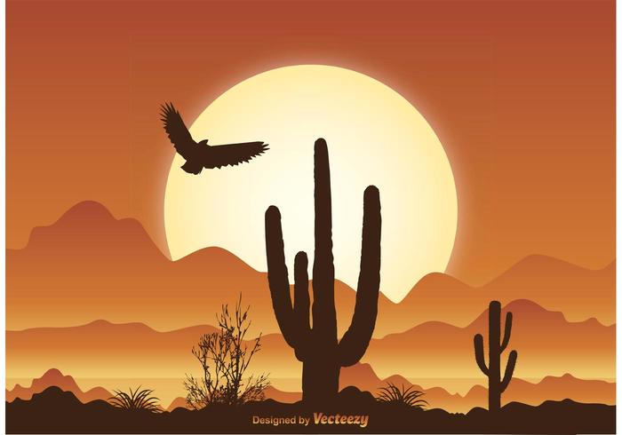 Desert Scene Illustration vector