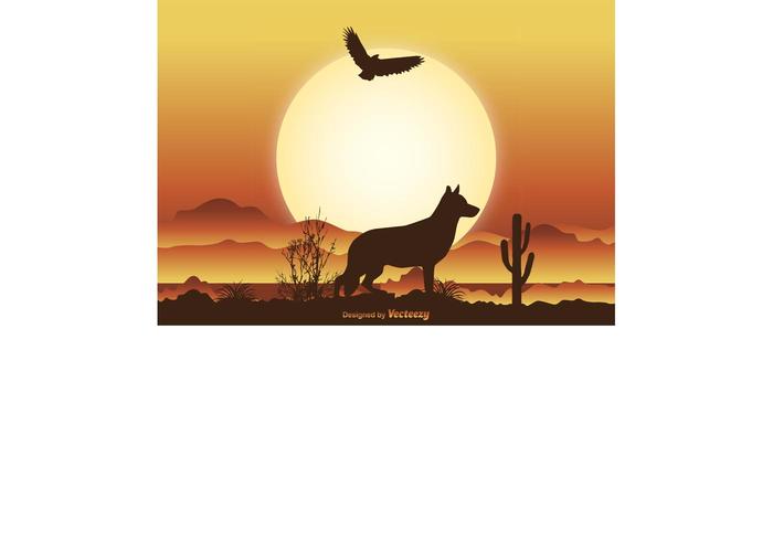 Desert Scene Illustration Desert Scene Illustration