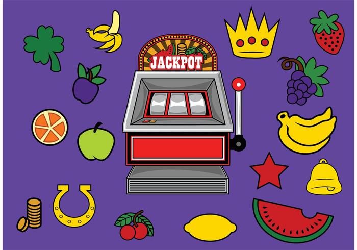 Slot Machine with Prizes  vector