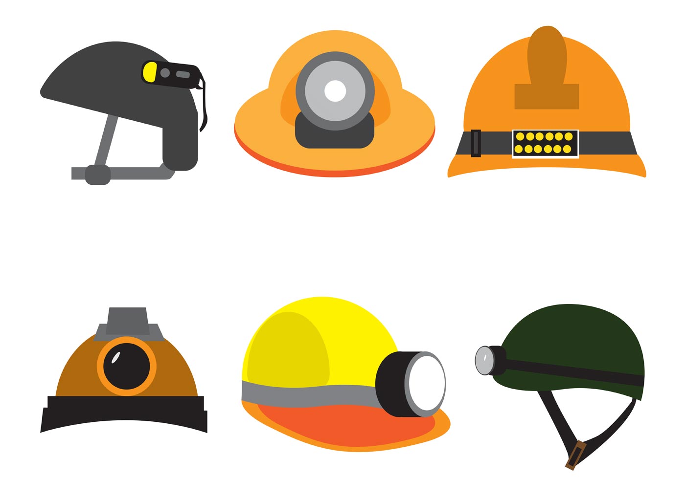 Free Vector Helmet Set 86011 Vector Art at Vecteezy