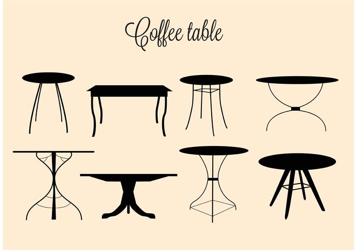 Free Vector Coffee Tables 