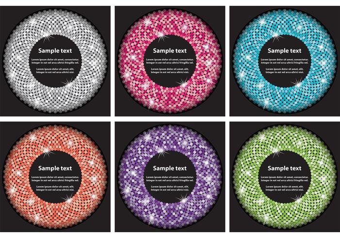 Glitter Disco Backgrounds vector