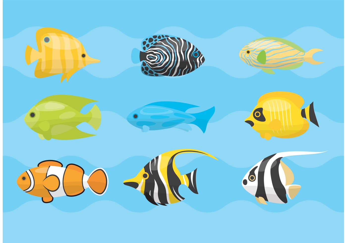 Download Tropical Fish Vectors 86049 - Download Free Vectors, Clipart Graphics & Vector Art