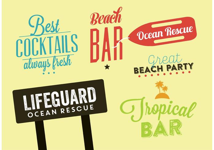 Vector Summer Badges