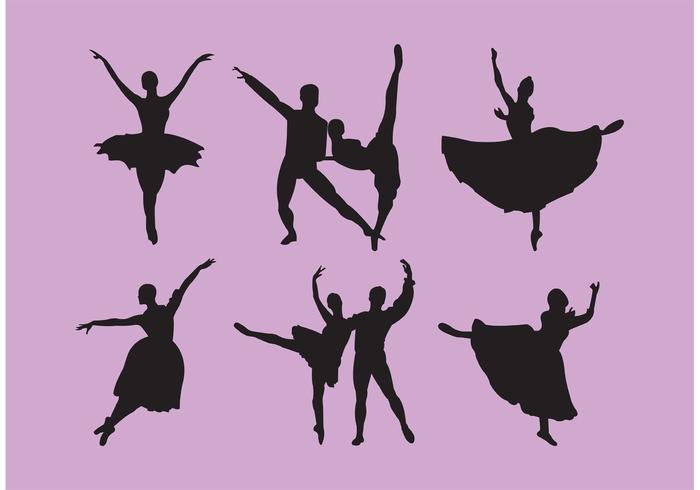 Download Set of Nutcracker Ballet Dancer Silhouettes 86061 - Download Free Vectors, Clipart Graphics ...