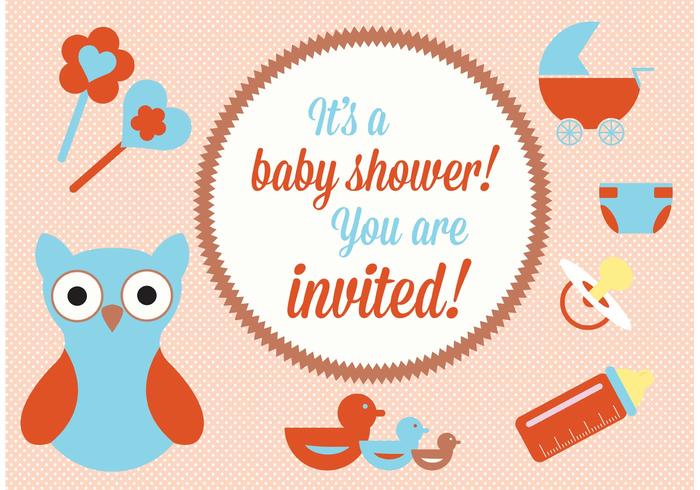 Baby Shower Vector Elements