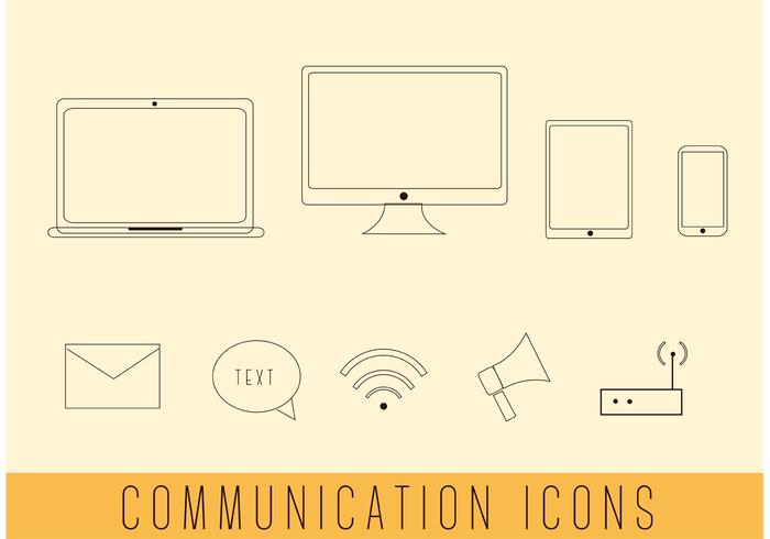 Vectores De Comunicación Simple Gratis