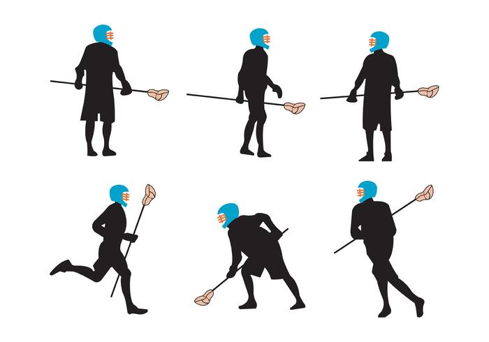 Lacrosse Players vector