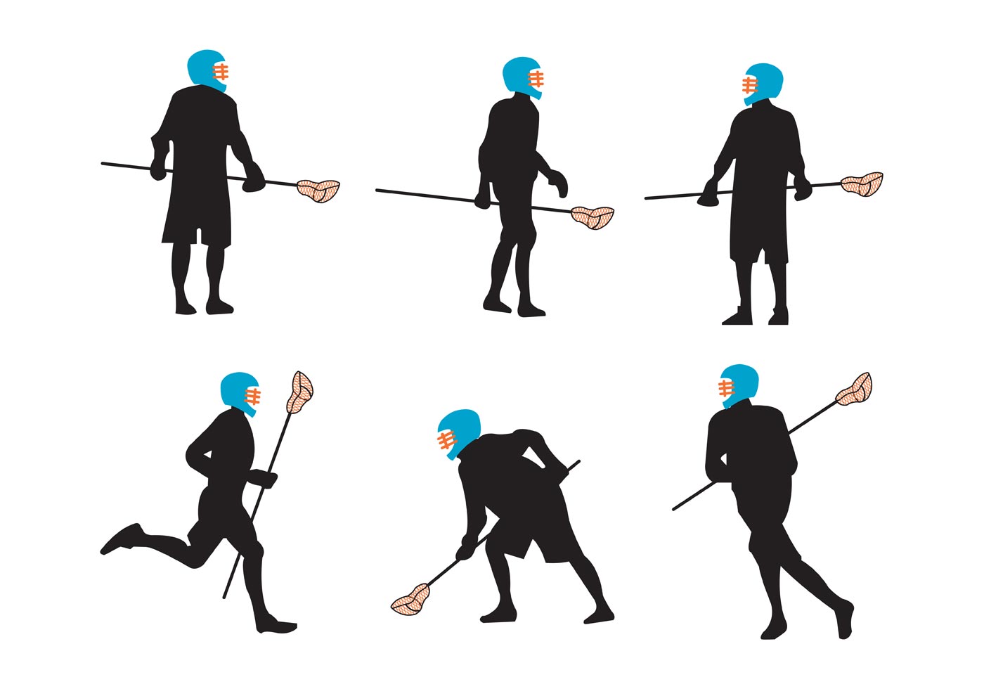 Lacrosse Players - Download Free Vector Art, Stock Graphics & Images