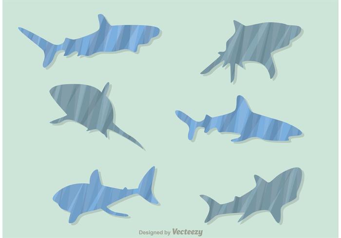 Patterned Shark Vectors Patterned Shark Vectors