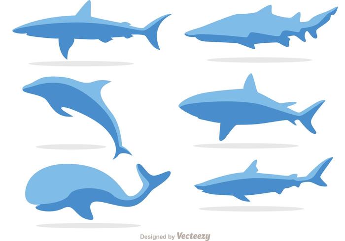 Simple Sea Life Vectors 