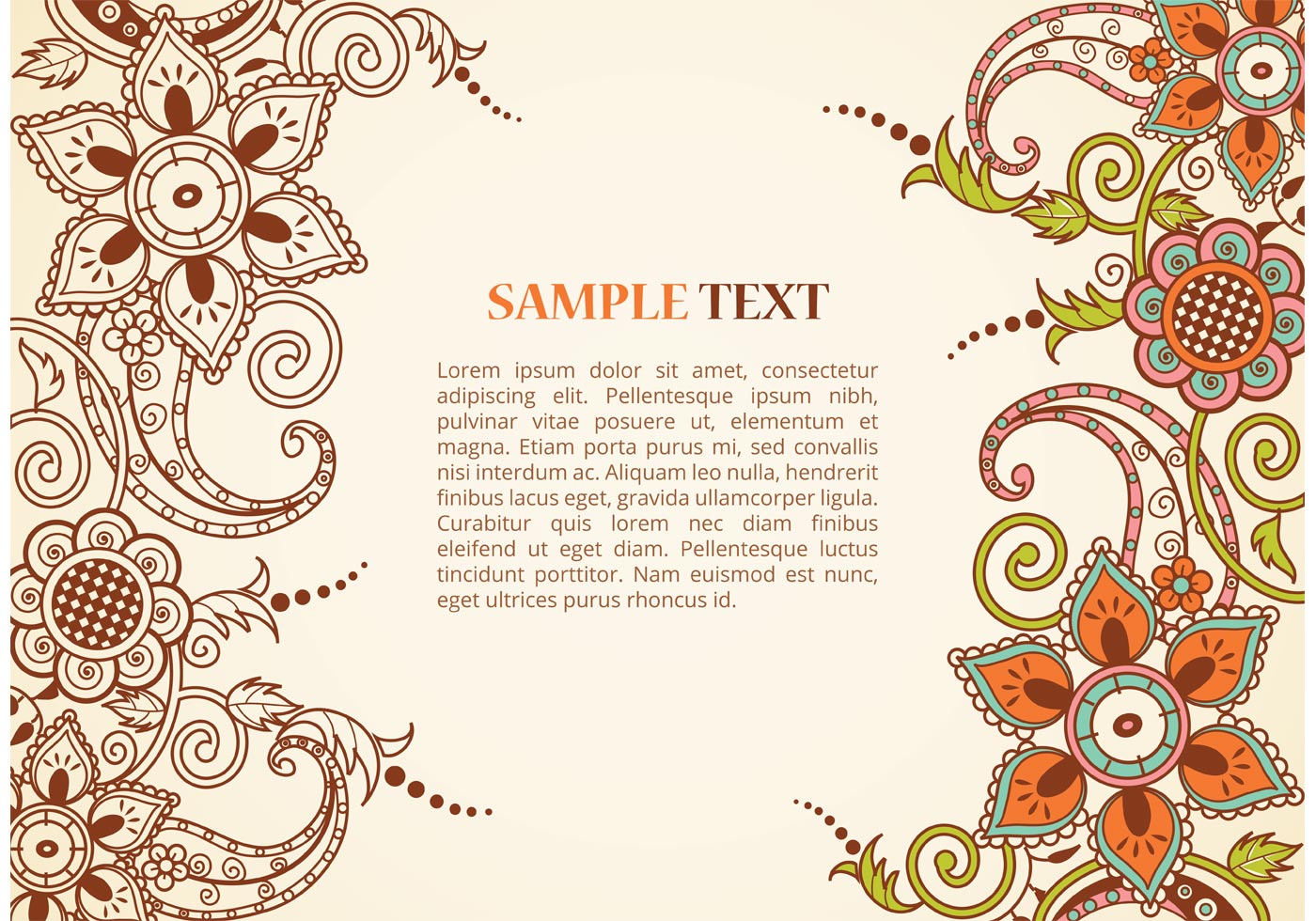 Free Vector Paisley Border  Download Free Vector Art 