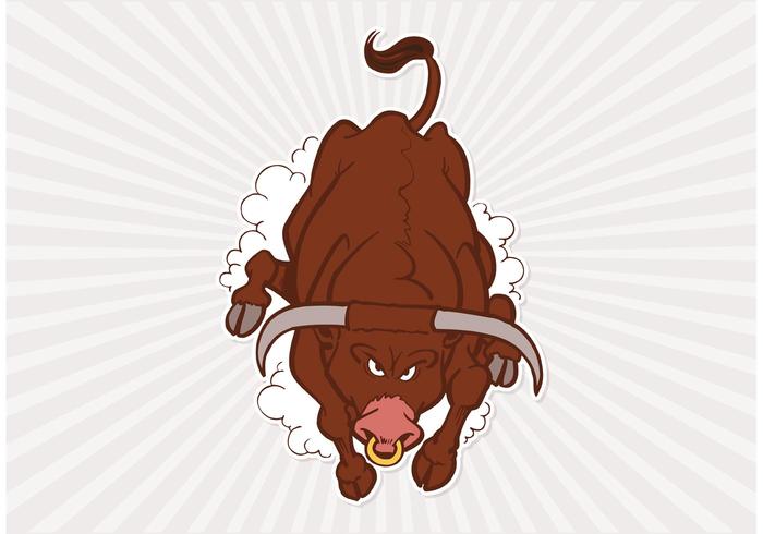 Free Charging Bull Vector