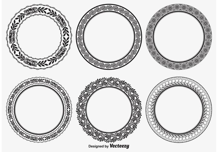 Decorative Round Frames vector