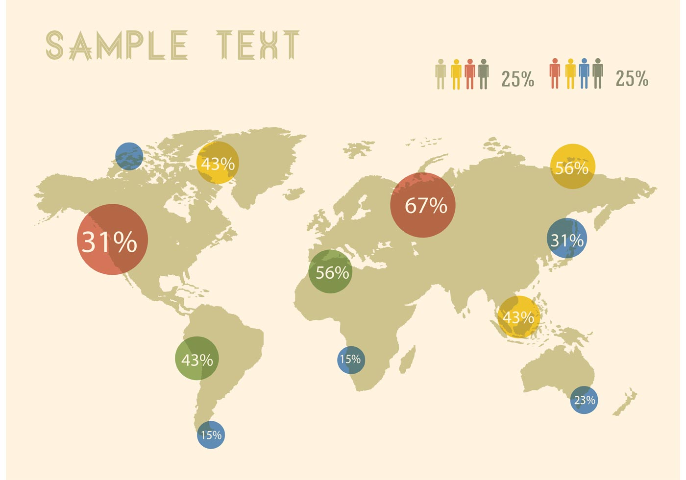 Template Of World Map Infographic Free Vector - Bank2home.com