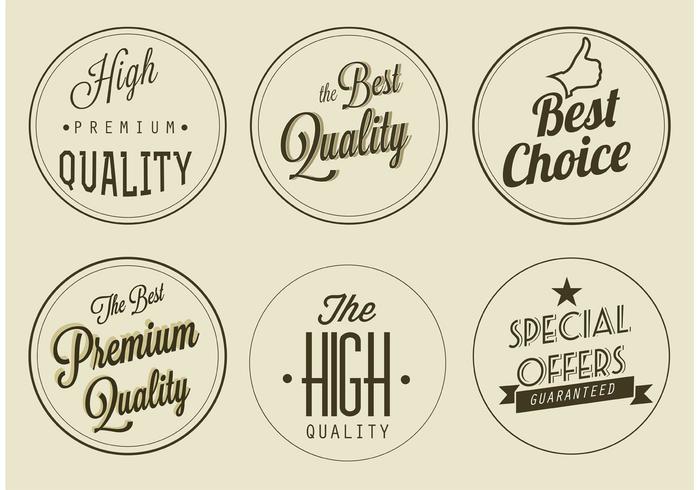 Free Vector Premium Quality Labels