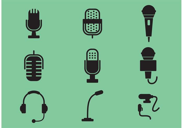 Microphone Vector Icons