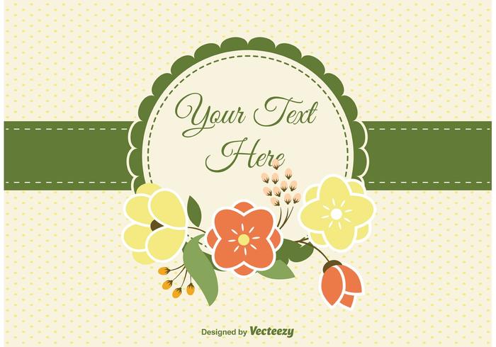 Blank Floral Card Blank Floral Card