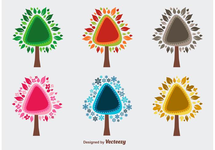 Seasonal Trees vector