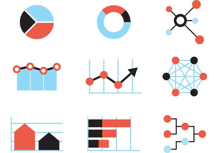 Grandes gráficos de datos vectoriales vector