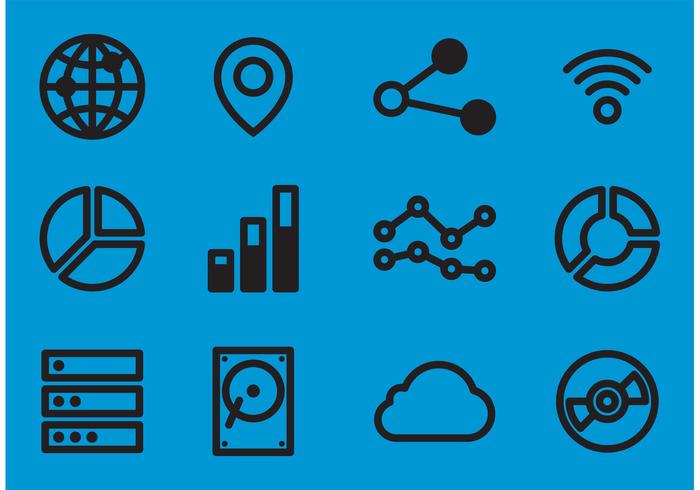 Big Data Vector Icons